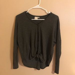 black sweater